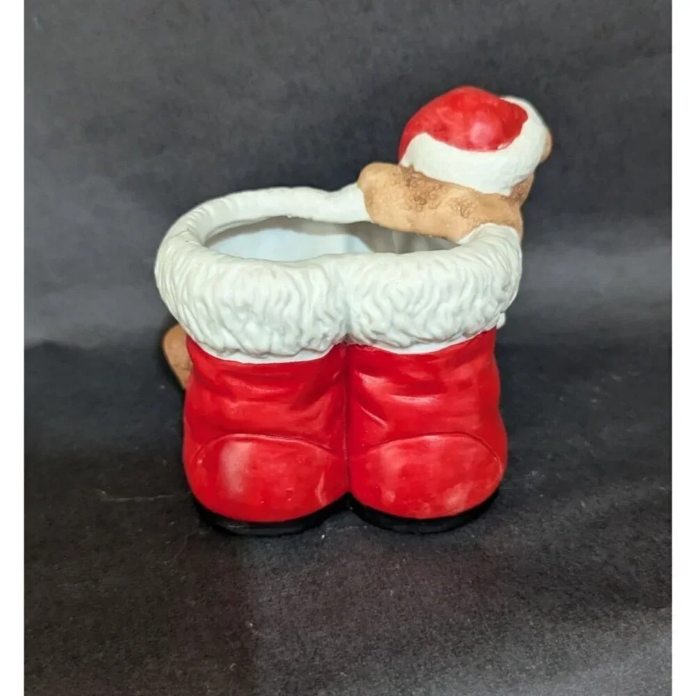 Christmas Planter Pot Teddy Bears Santa Boots Decorative Pot House‎ Of Lloyd